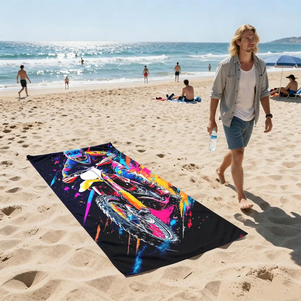 Oversized strandhanddoek voor  - Sarong Men Wrap recensie en prijs
